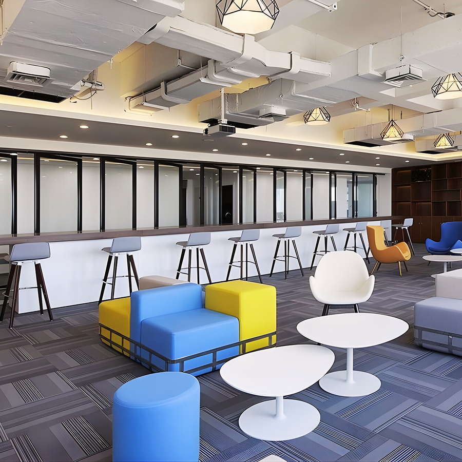 KVN Design Singlax in Blue and Yellow Kvadrat Fabric 1610D
