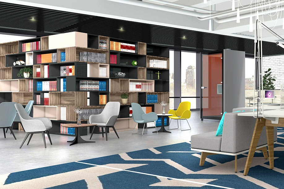 Cube Bookcase by MATSU, office storage – view 2