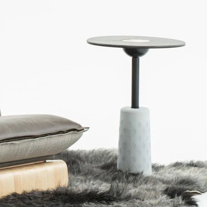 NOMAD Tea Table - Covered with Yak-Leather - MATSU Europe & Middle East